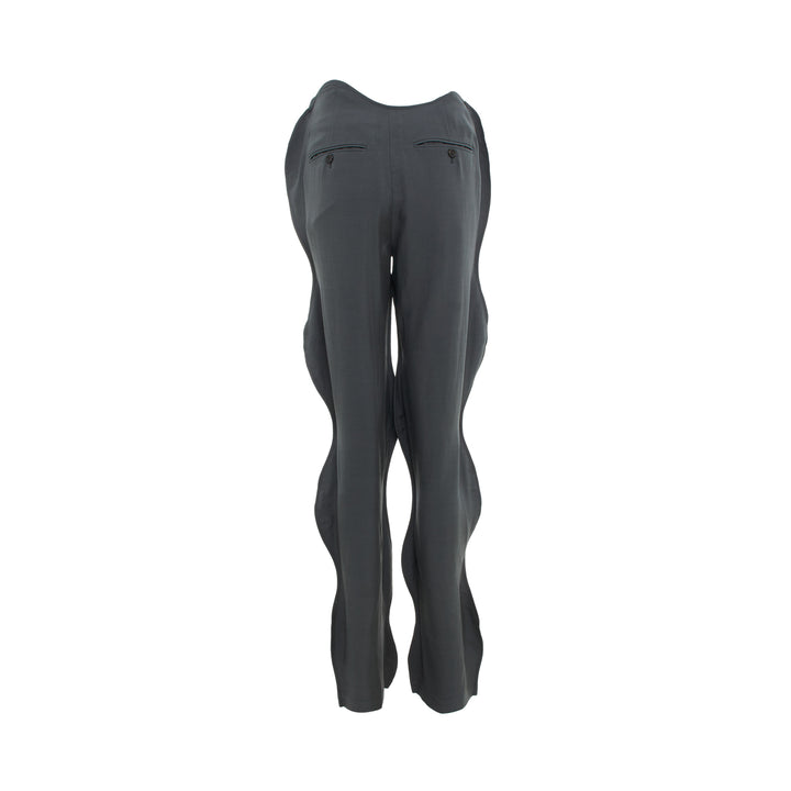 pushBUTTON Gray Wavy Pants – Available at Club 21, Official Retailer in Singapore, Malaysia & Thailand with Global Shipping Online