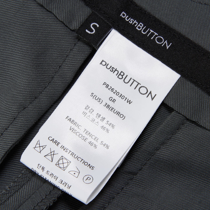 pushBUTTON Gray Wavy Pants – Available at Club 21, Official Retailer in Singapore, Malaysia & Thailand with Global Shipping Online