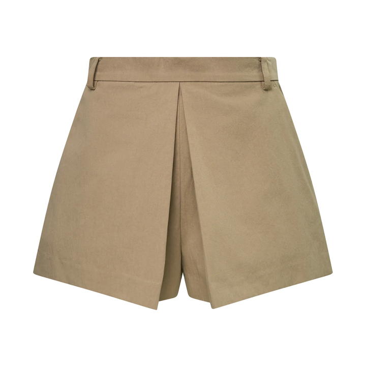 Pleated A-Line Shorts