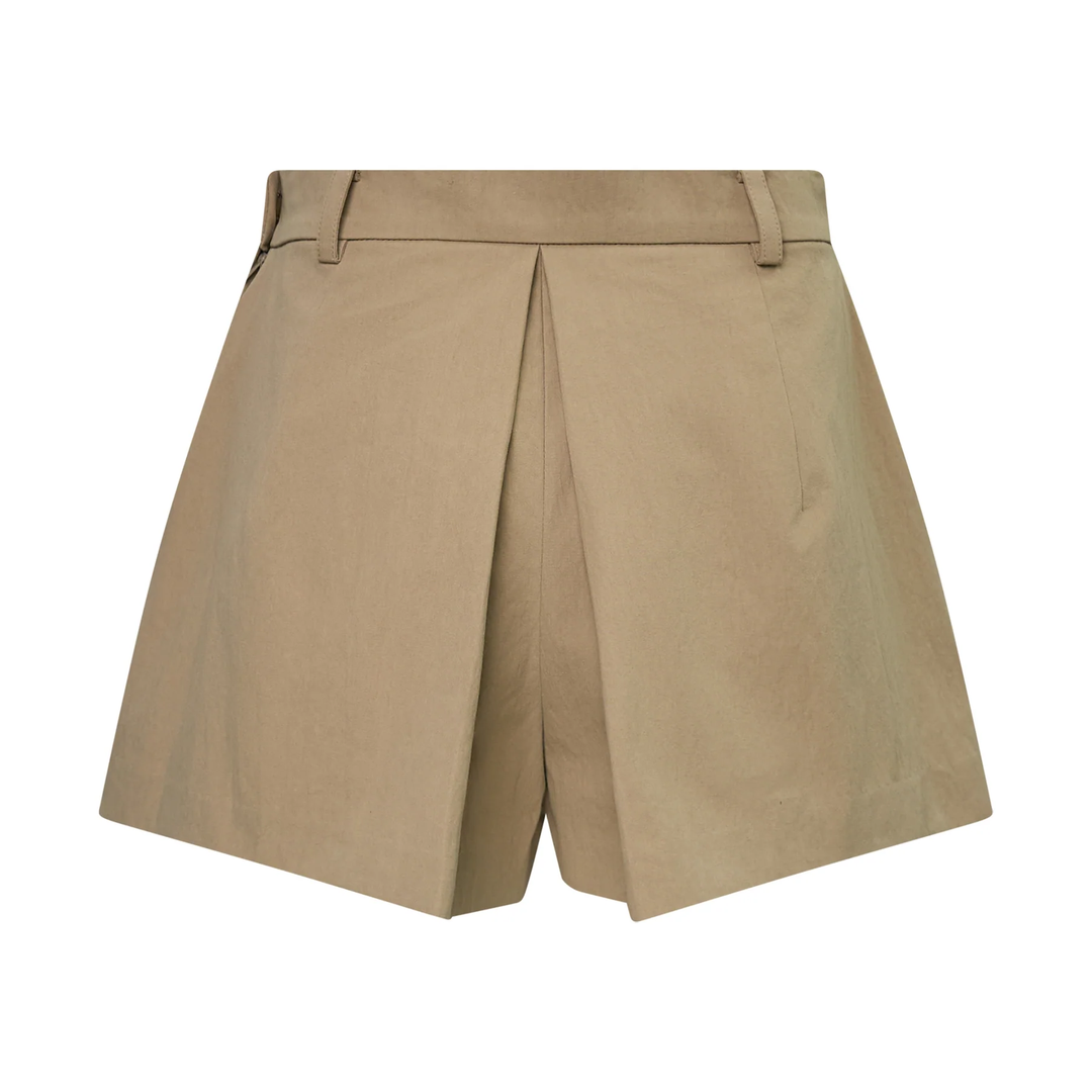 Pleated A-Line Shorts