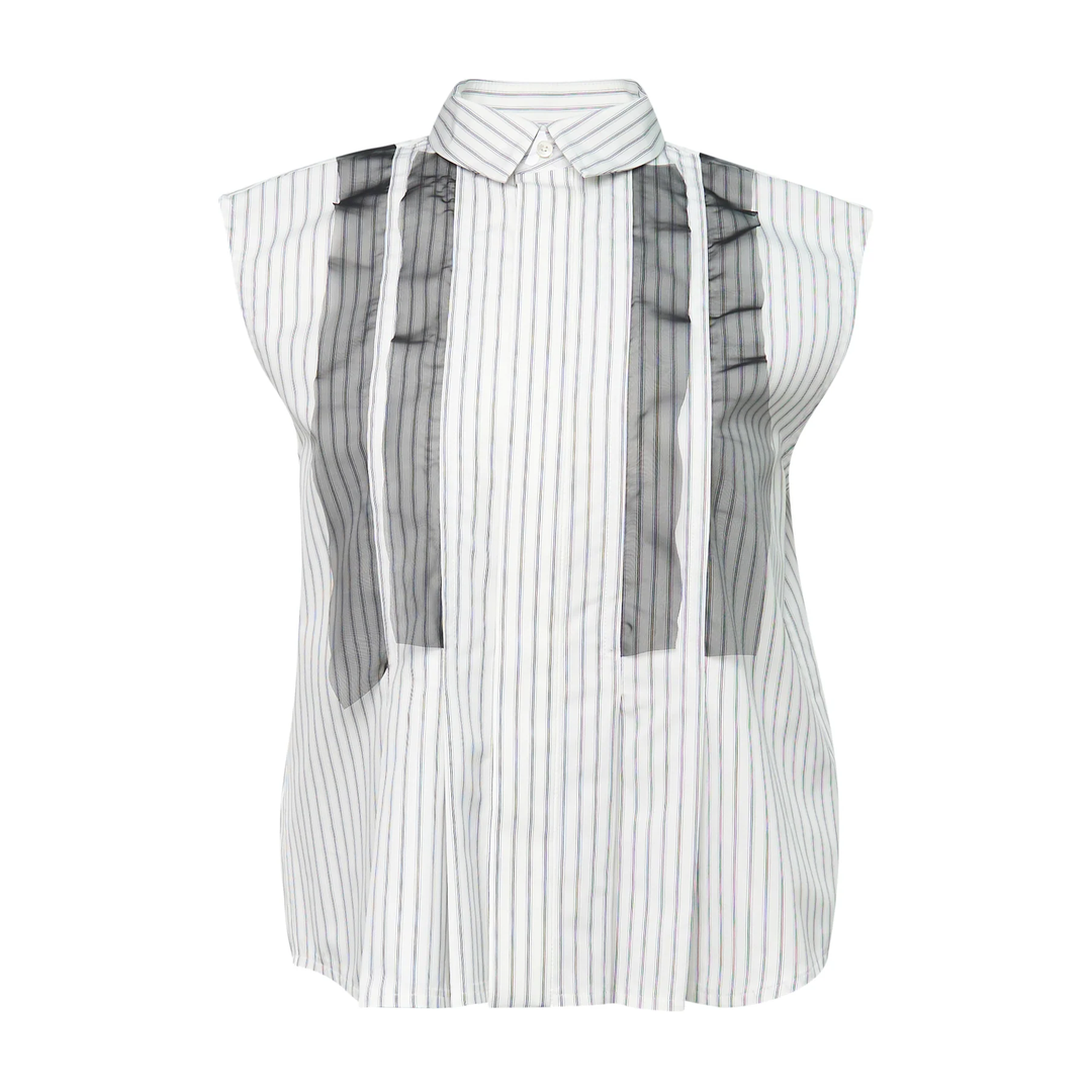 Striped Poplin Shirt