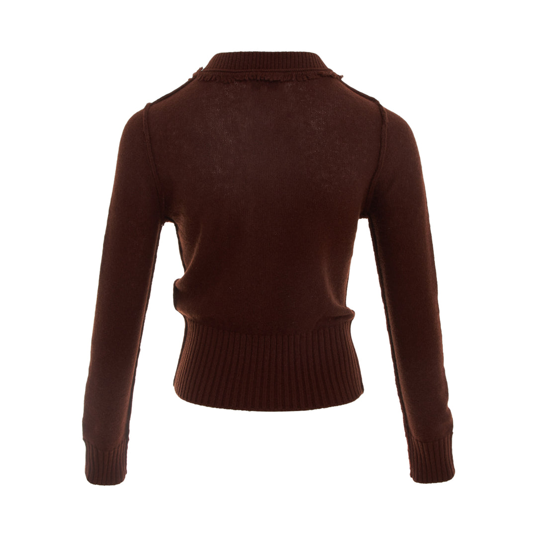 SHUSHU/TONG Raw-Edge Sweetheart Knit Pullover – Available at Club 21, Official Retailer in Singapore, Malaysia & Thailand with Global Shipping Online