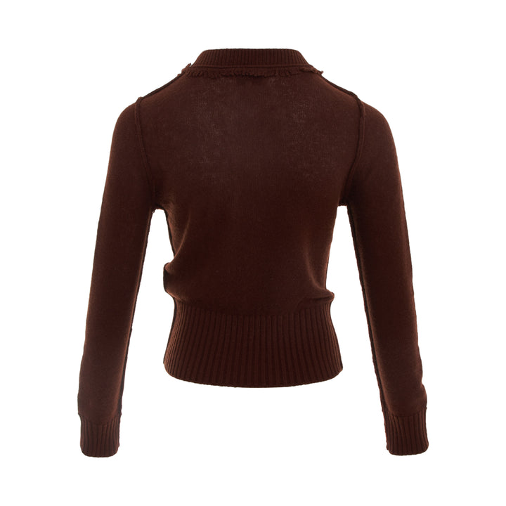 SHUSHU/TONG Raw-Edge Sweetheart Knit Pullover – Available at Club 21, Official Retailer in Singapore, Malaysia & Thailand with Global Shipping Online