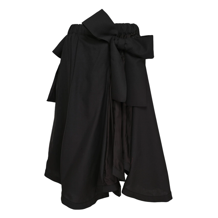 Wool Tropical Bow Skirt