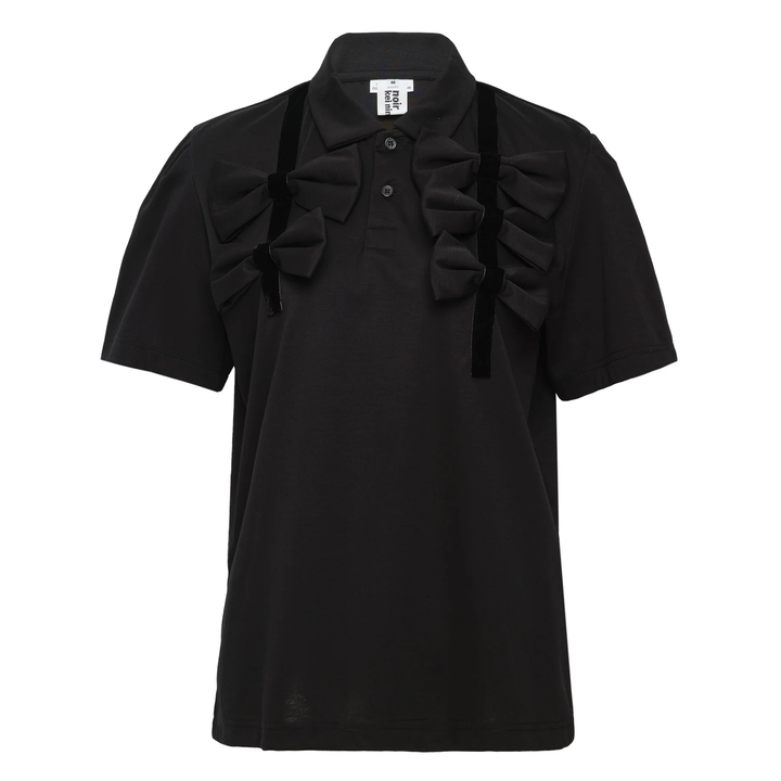 Ruffle Detail Short Sleeve Polo