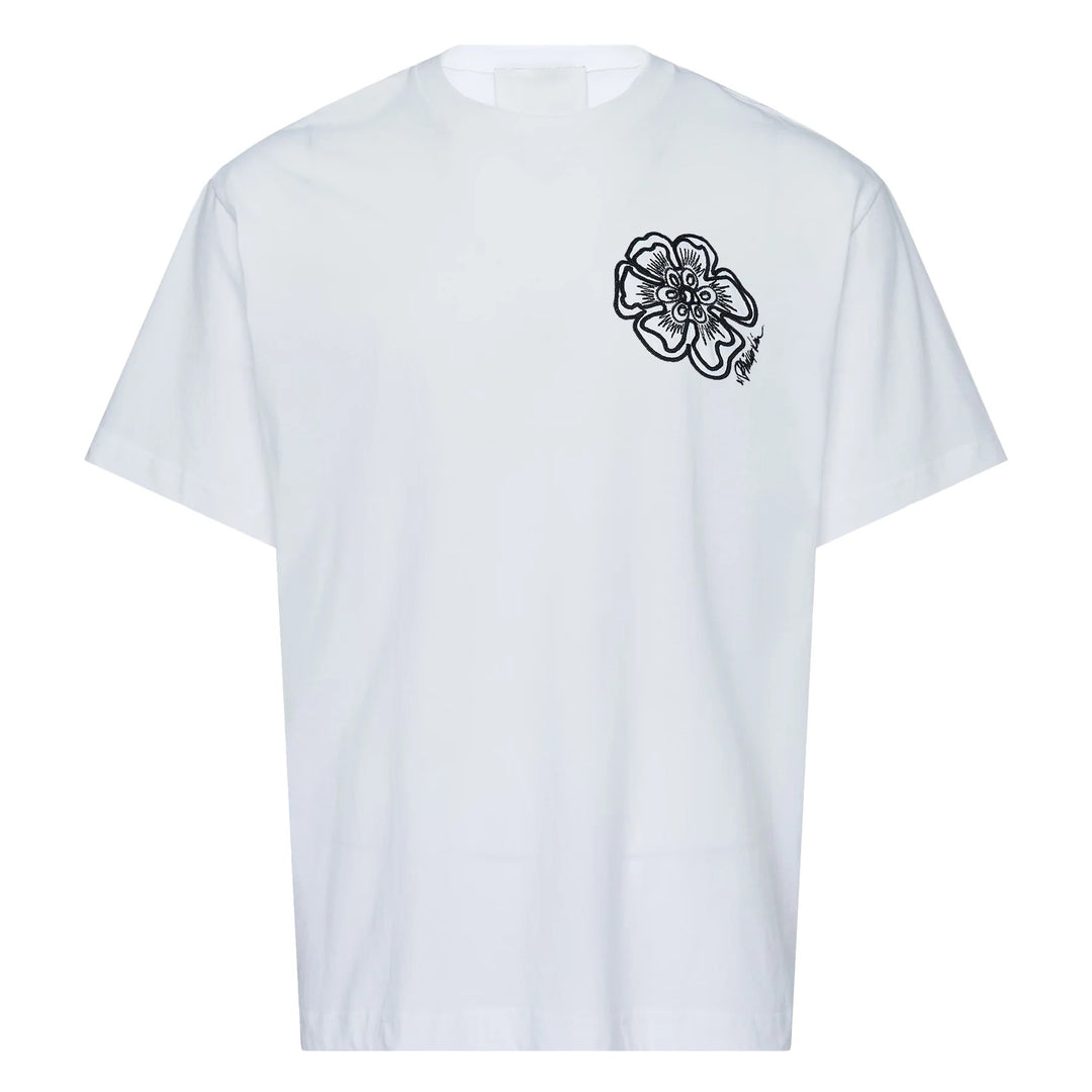 Flower Embroidered Tee