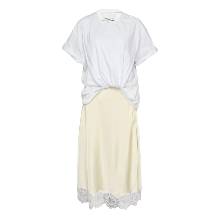 Draped T-Shirt Slip Combo Dress