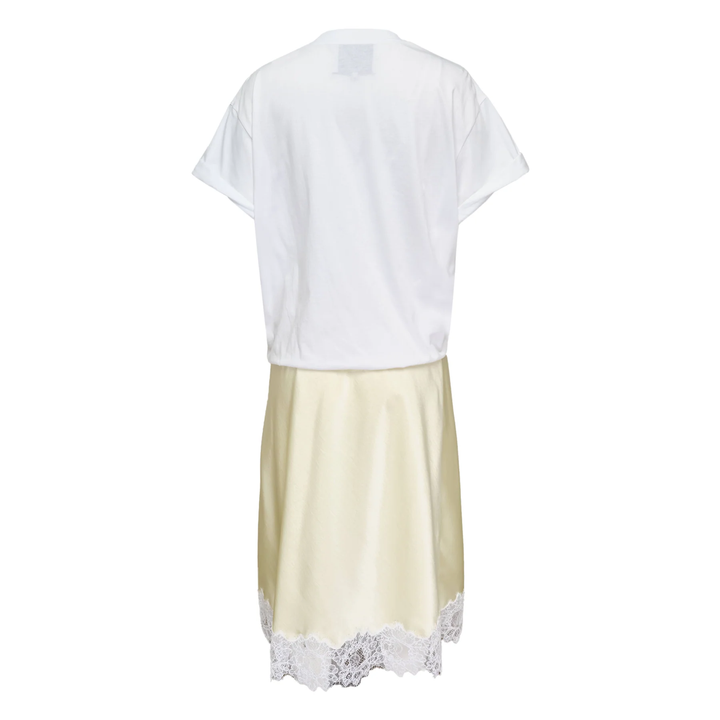 Draped T-Shirt Slip Combo Dress