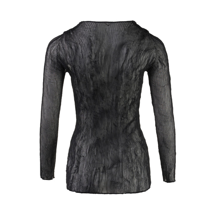 Chiffon Twist Long Sleeve Shirt