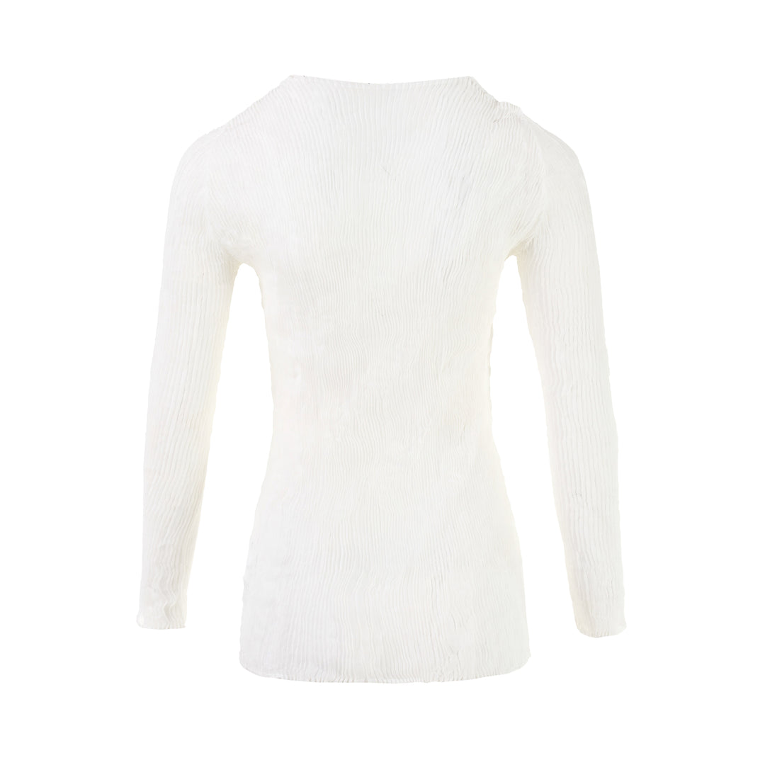 Chiffon Twist Long Sleeve Shirt