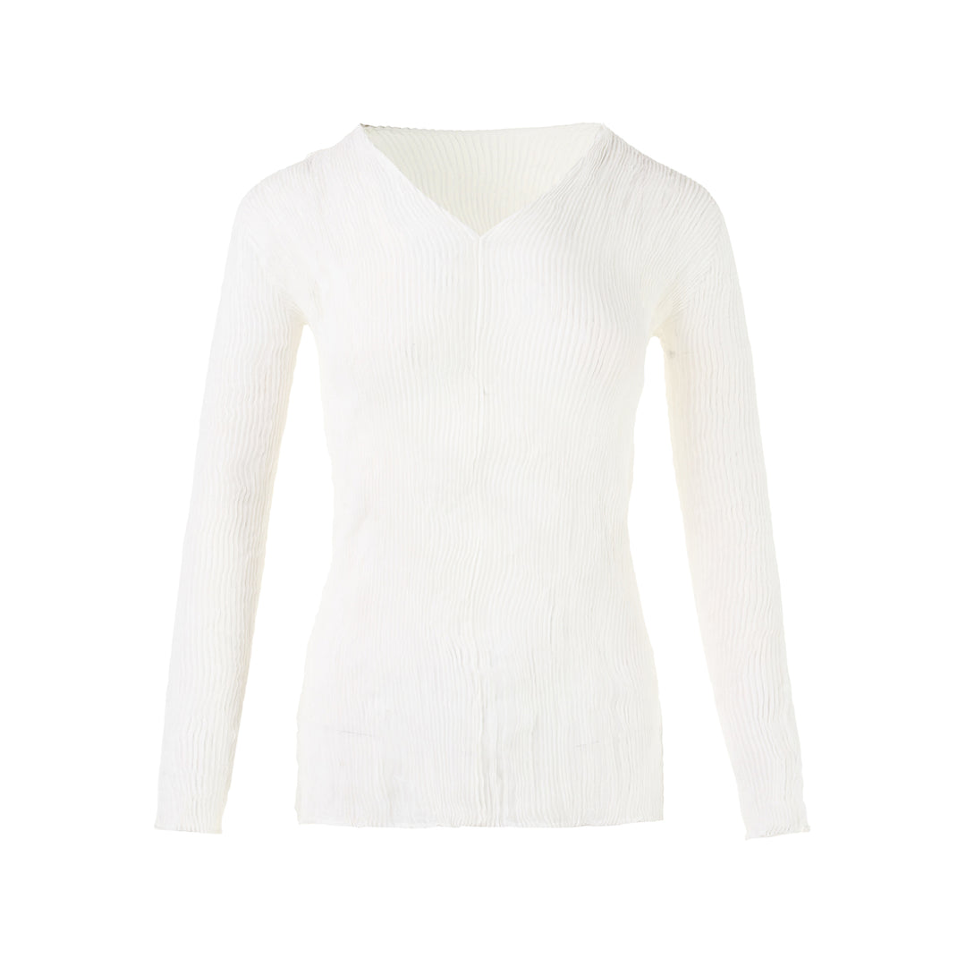 Chiffon Twist Long Sleeve Shirt