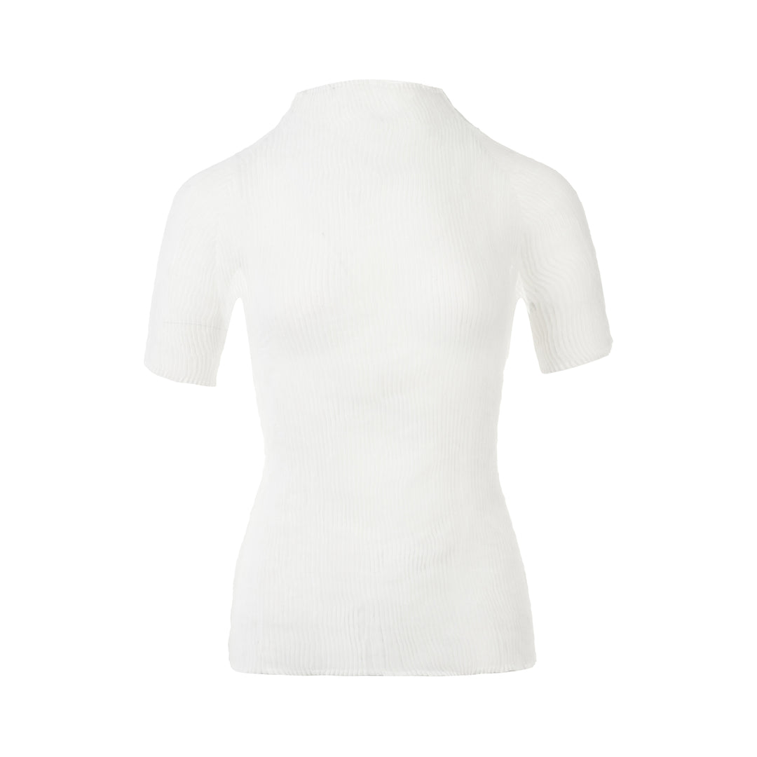 Chiffon Twist Short Sleeve Shirt