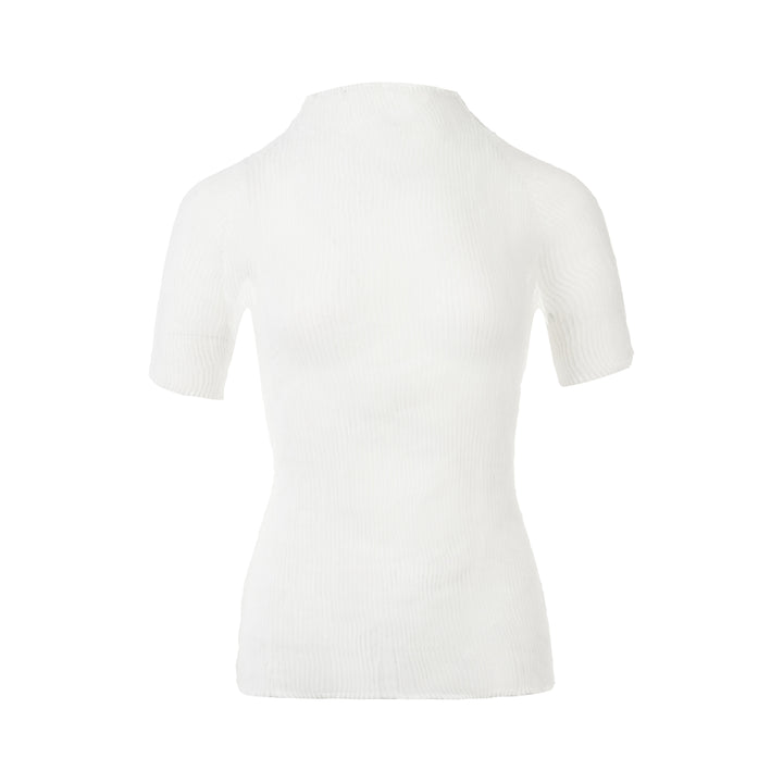 Chiffon Twist Short Sleeve Shirt