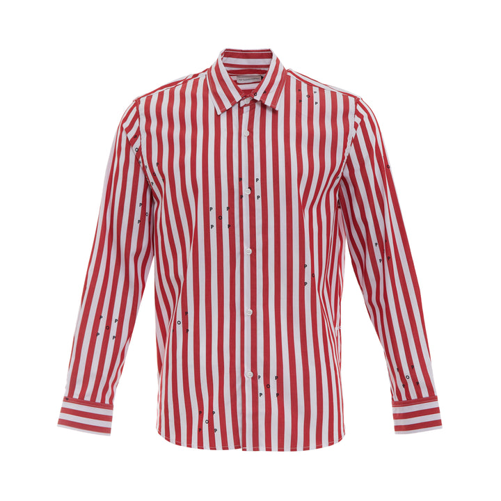 Logos Stripe Long Sleeve Shirt