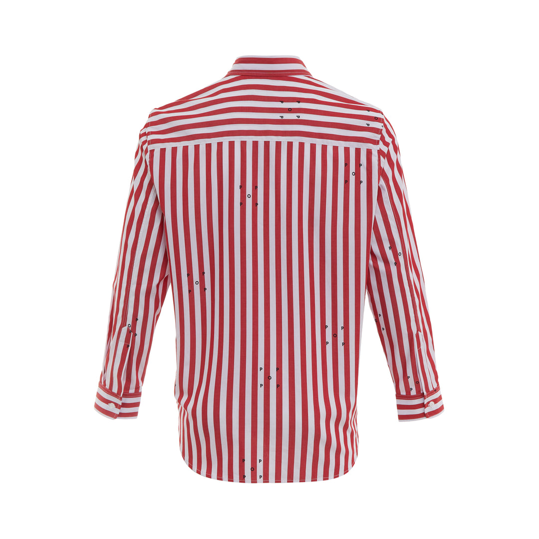 Logos Stripe Long Sleeve Shirt