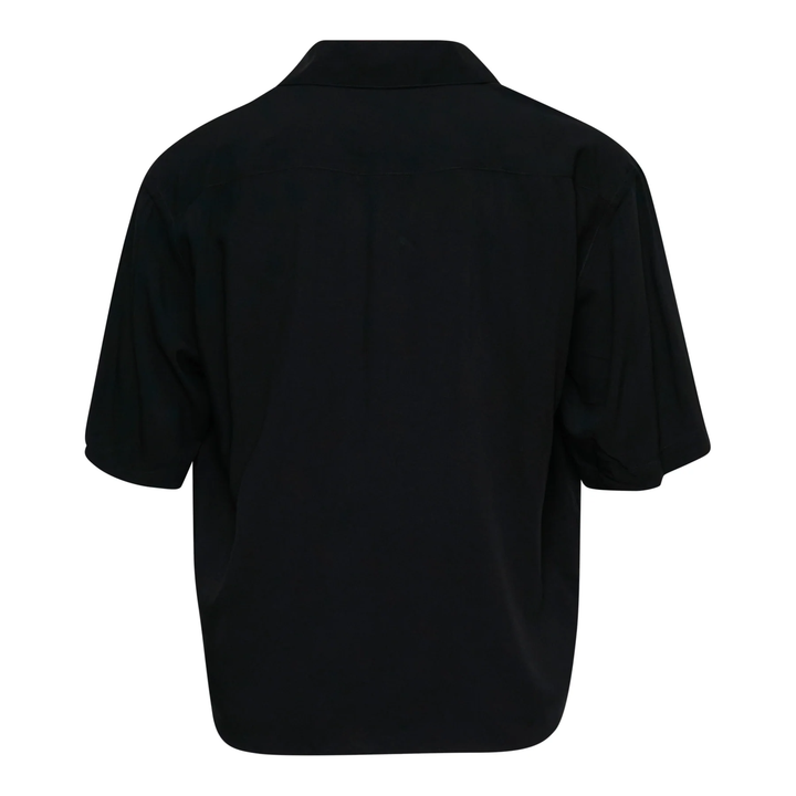 Embroidered Short Sleeve Boxy Shirt