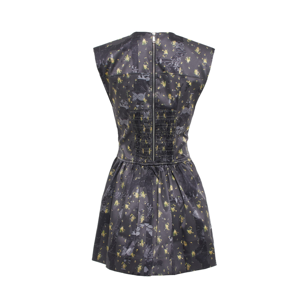 GANNI Printed Double Satin Corset Midi Dress – Available at Club 21, Official Retailer in Singapore, Malaysia & Thailand with Global Shipping Online