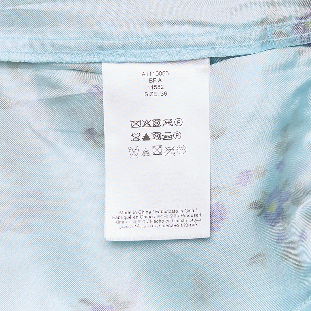 Printed Silk Twill Elasticated Shorts