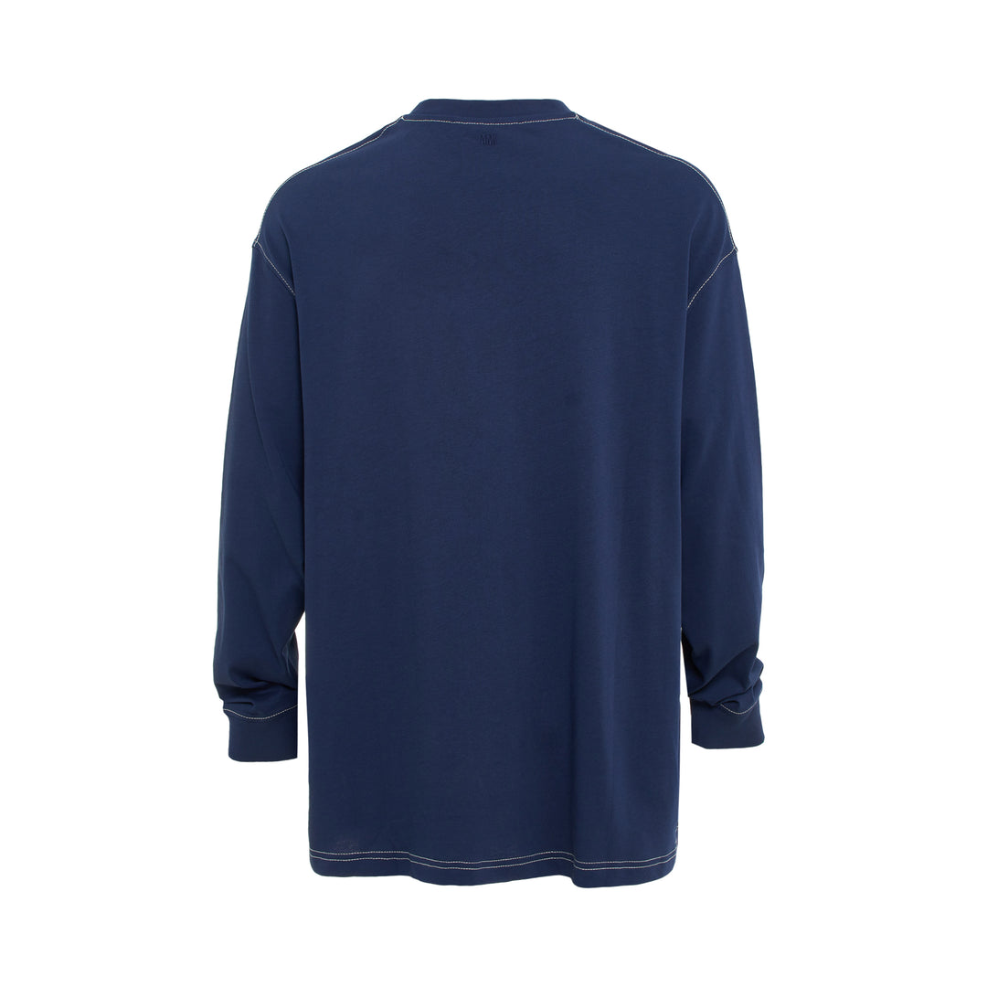 AMI Long Sleeve Oversize Topstitch Shirt – Available at Club 21, Official Retailer in Singapore, Malaysia & Thailand with Global Shipping Online