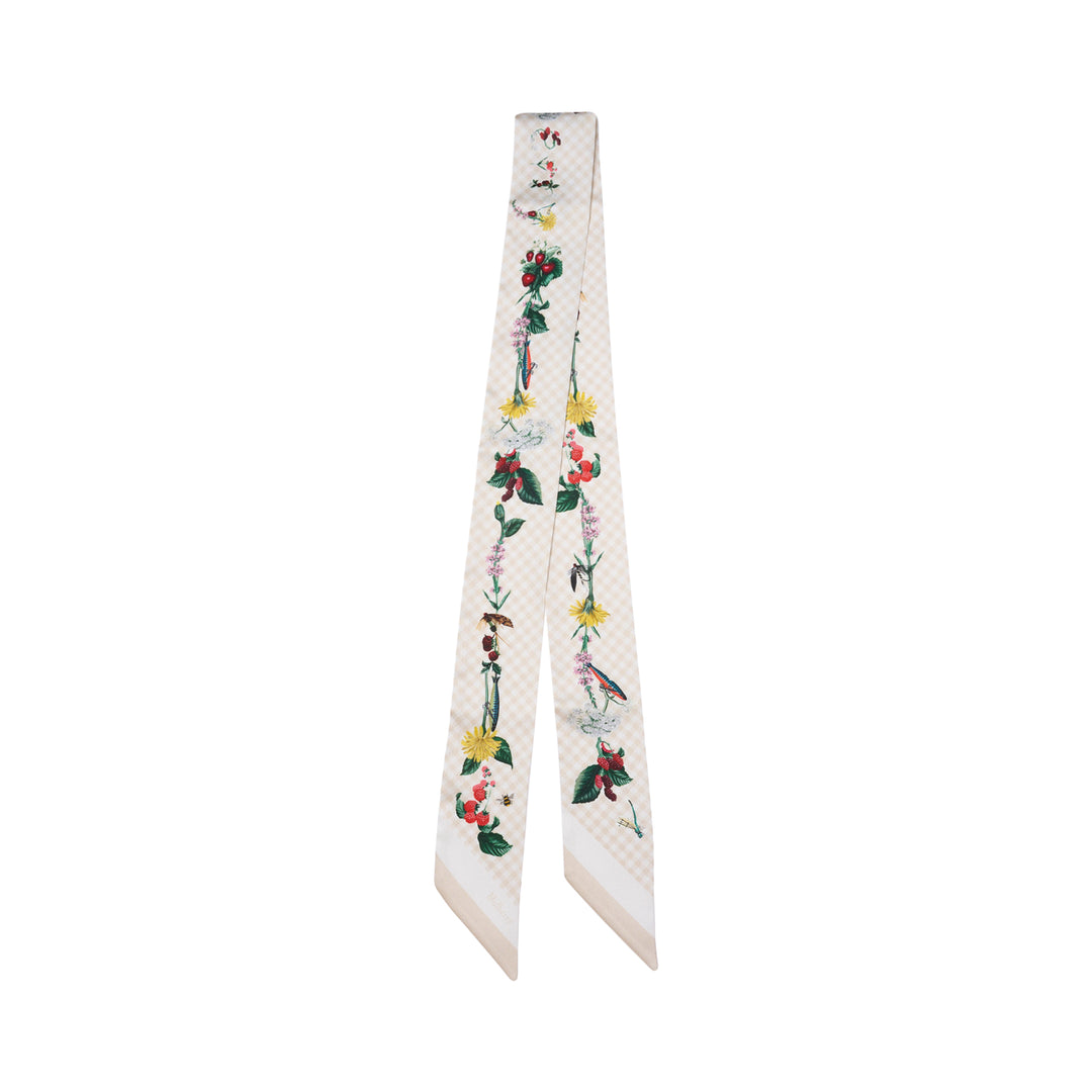 River Side Floral Skinny Scarf