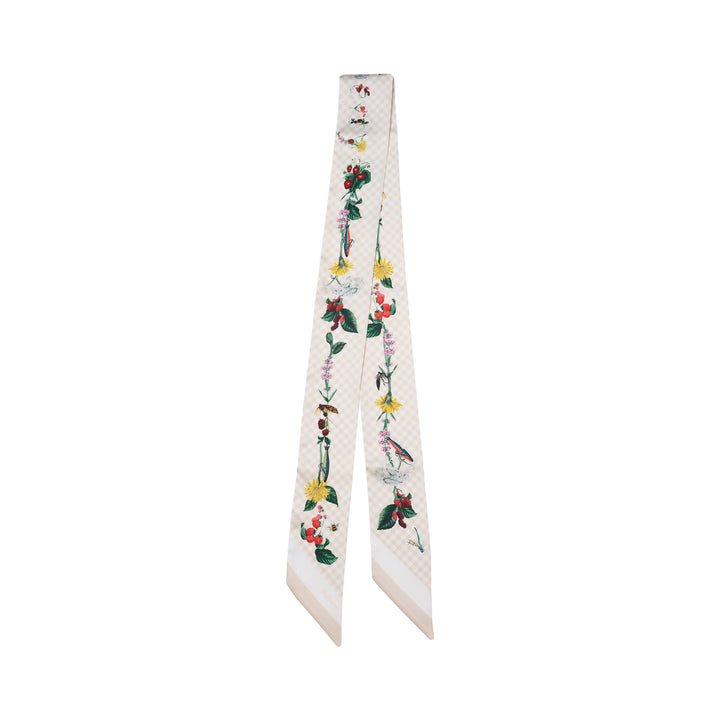 River Side Floral Skinny Scarf