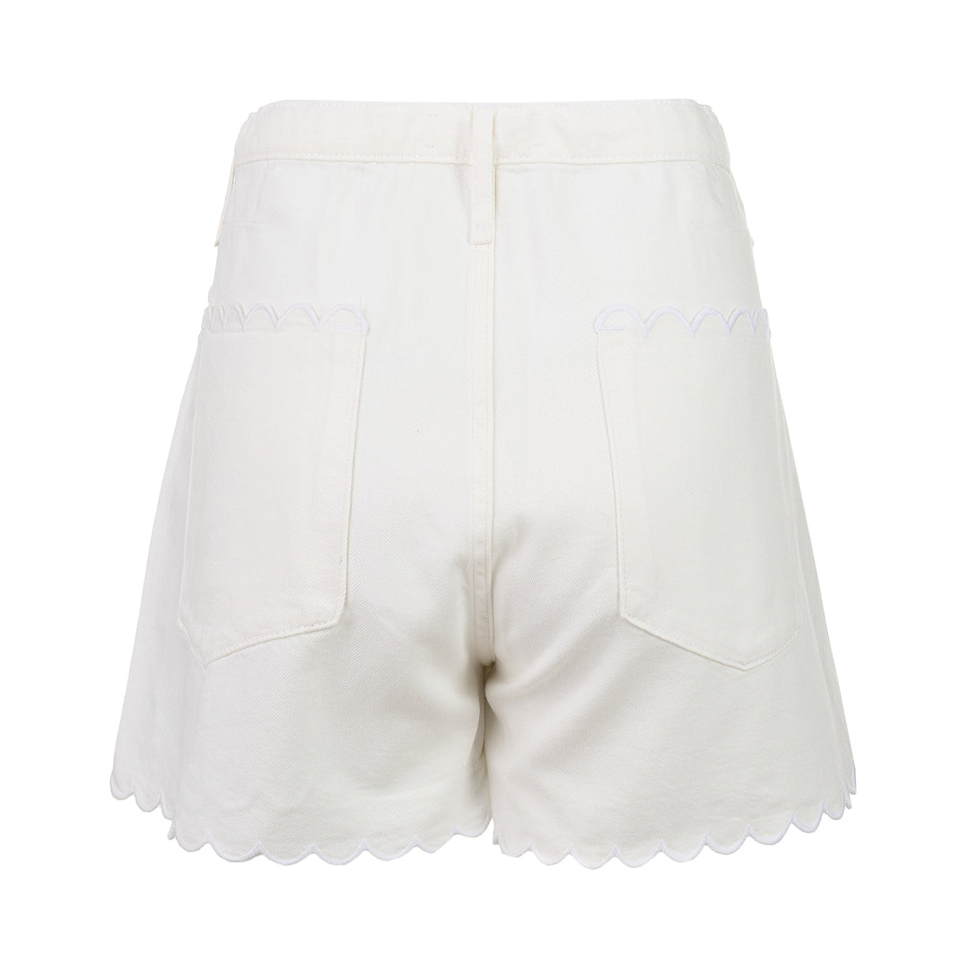 Nolan Scallop Hem Shorts