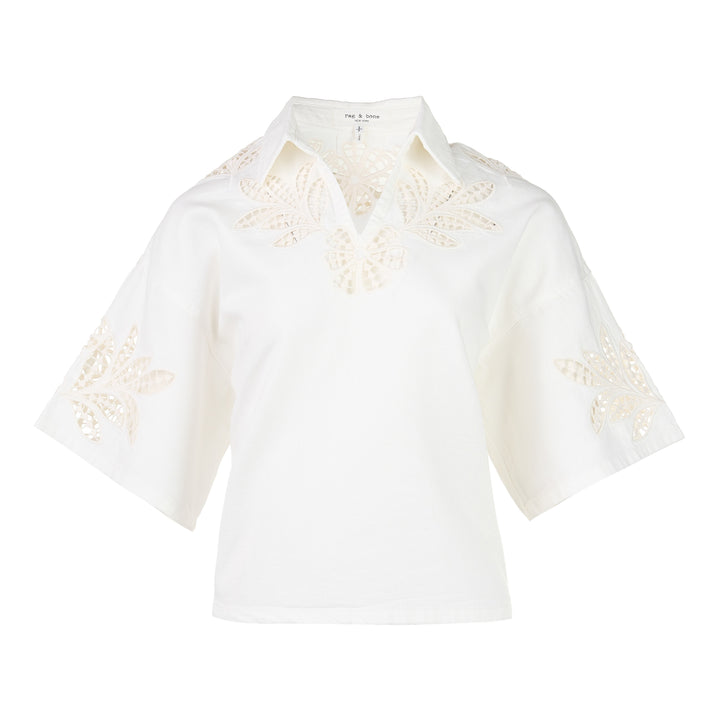 Lucy Lace Popover Top