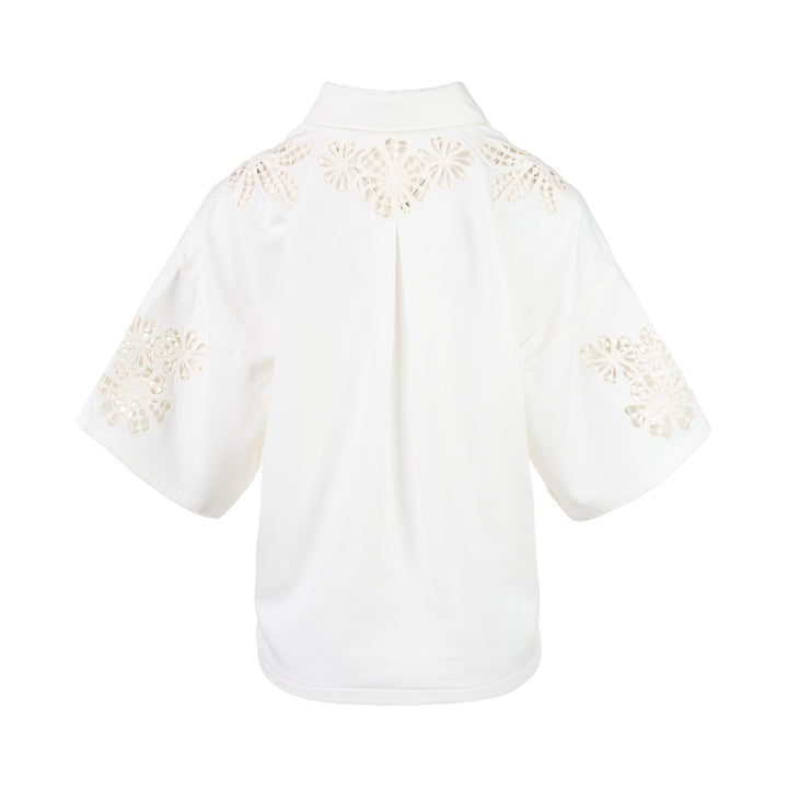Lucy Lace Popover Top