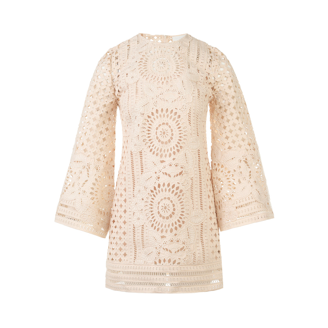 Indra Embroidered Mini Dress