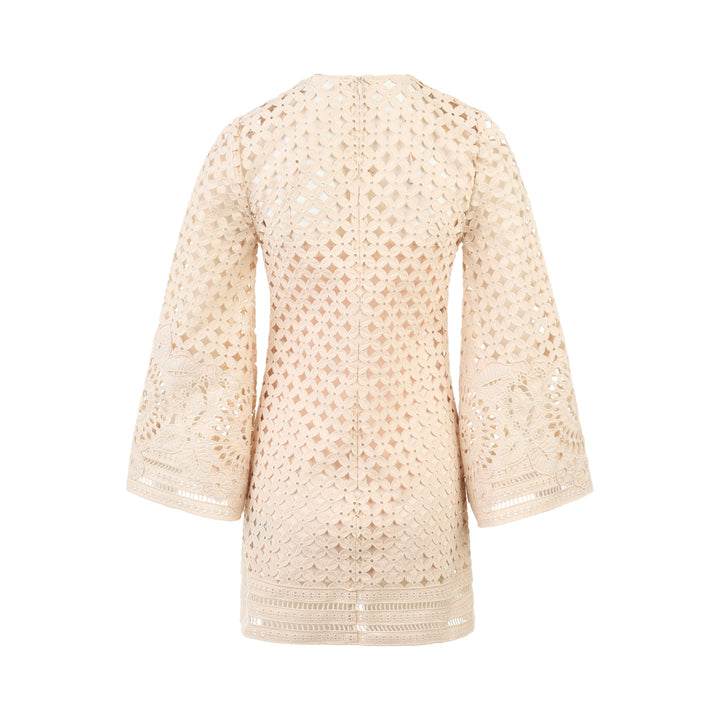 Indra Embroidered Mini Dress