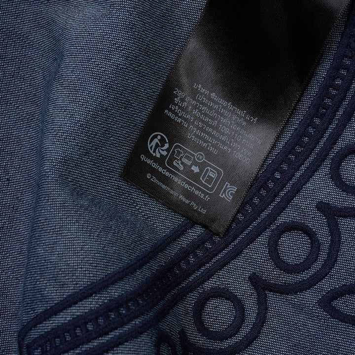 Mahon Broderie Denim Mini Dress