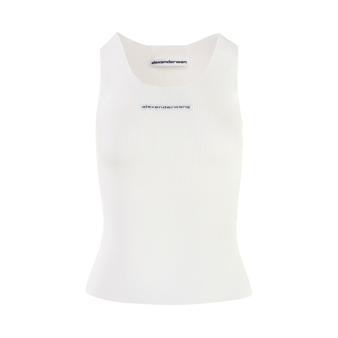 Racer Tank With Jacquard Logo