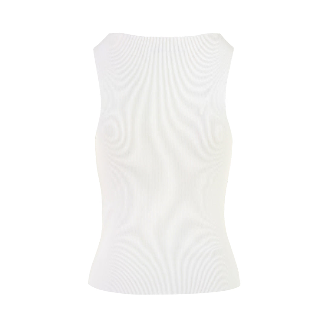 Racer Tank With Jacquard Logo