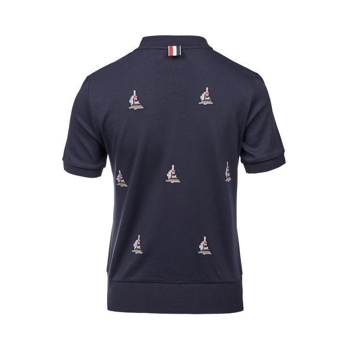 Short Sleeve Sailboat Embroidered Tee