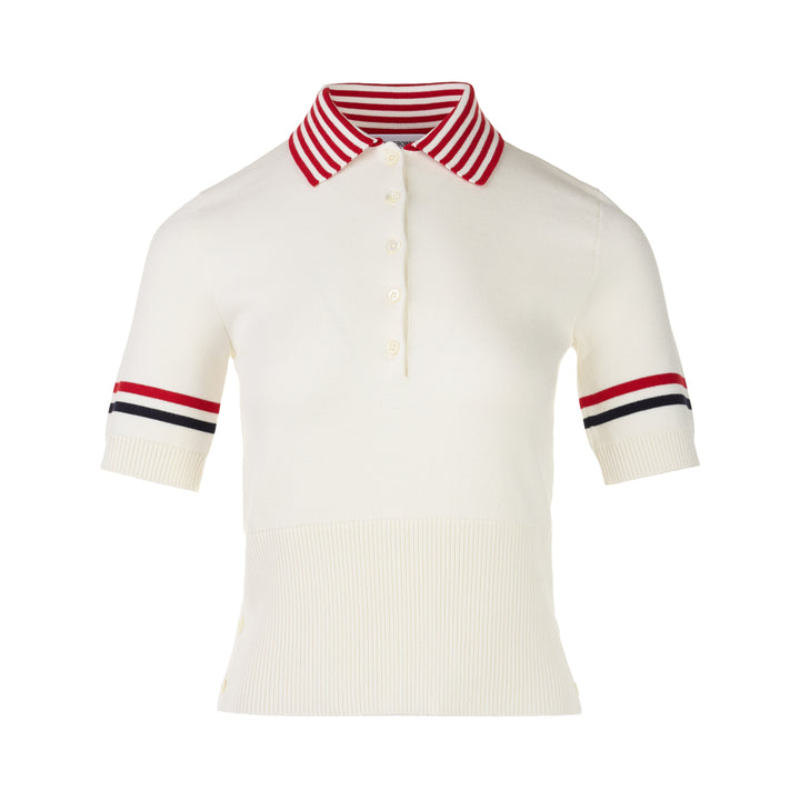 Short Sleeve Striped Polo