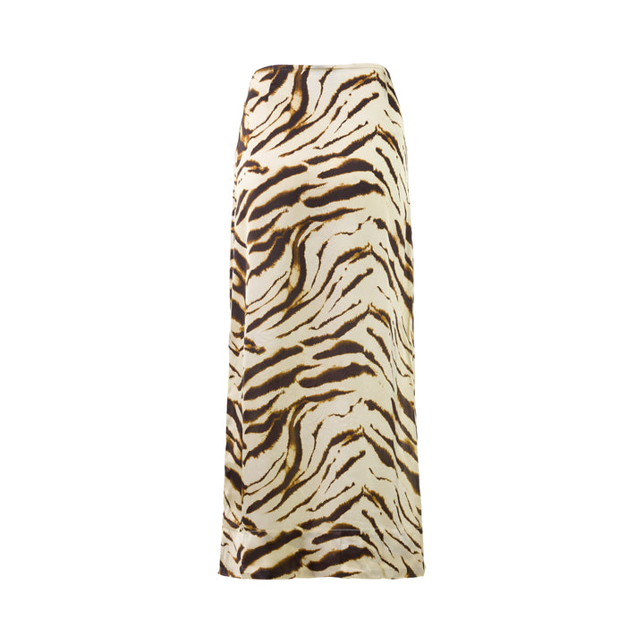 Shibori Organza Printed Skirt