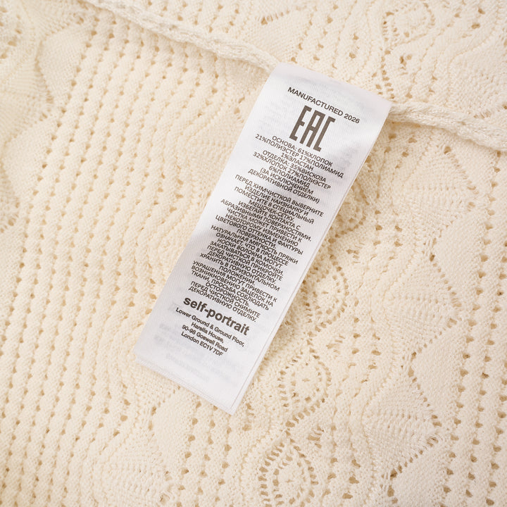 Pointelle Knit Mini Dress