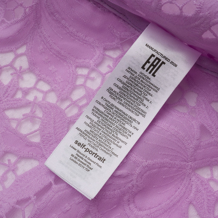 Lilac Lace Midi Dress