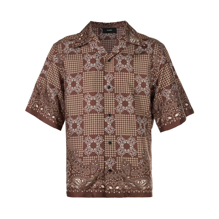 Bandana Print Short Sleeve Shirt