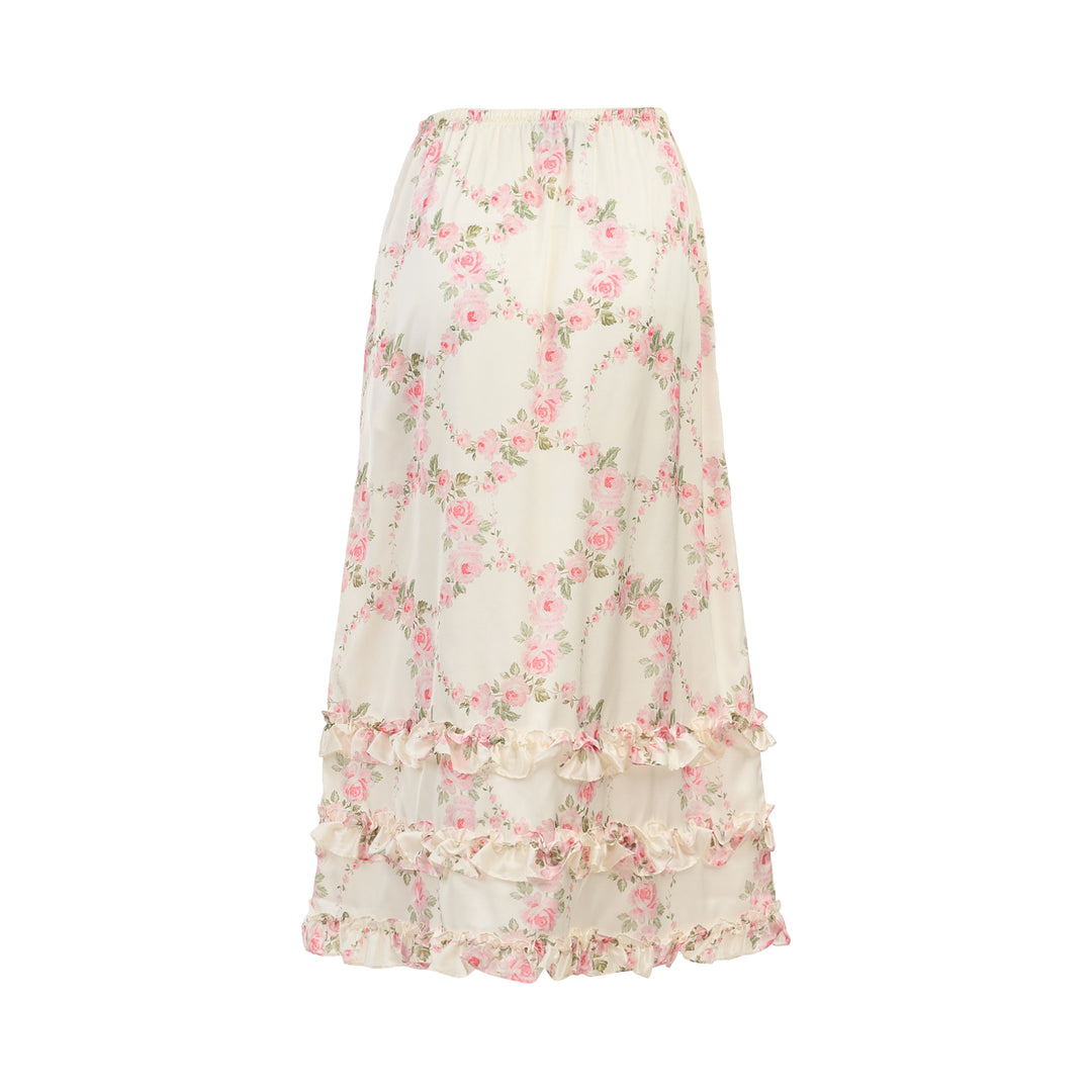 Ruffle Frill Hem Skirt