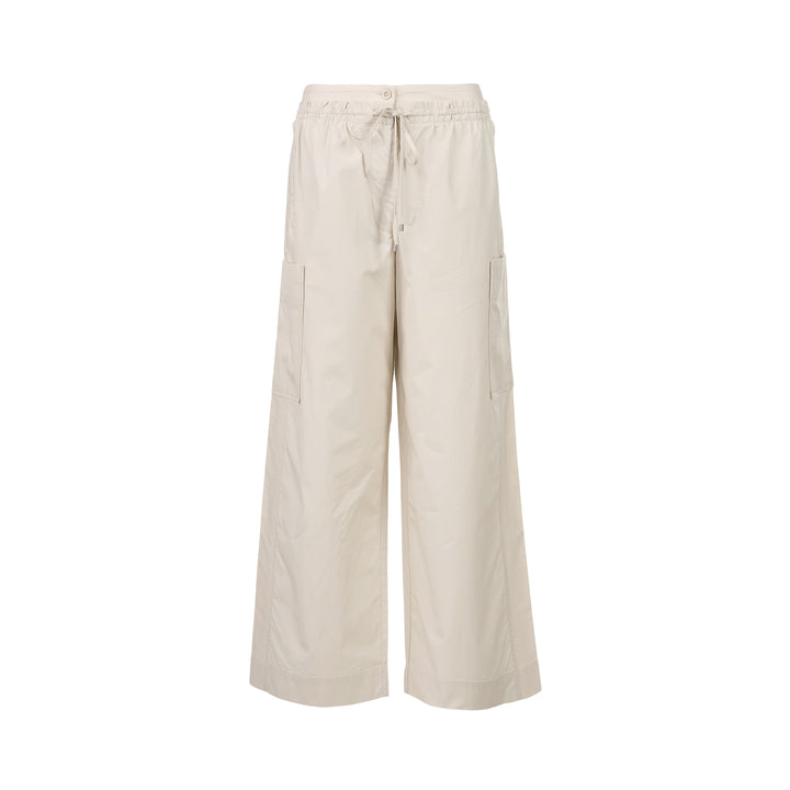 Double Waistband Poplin Pants