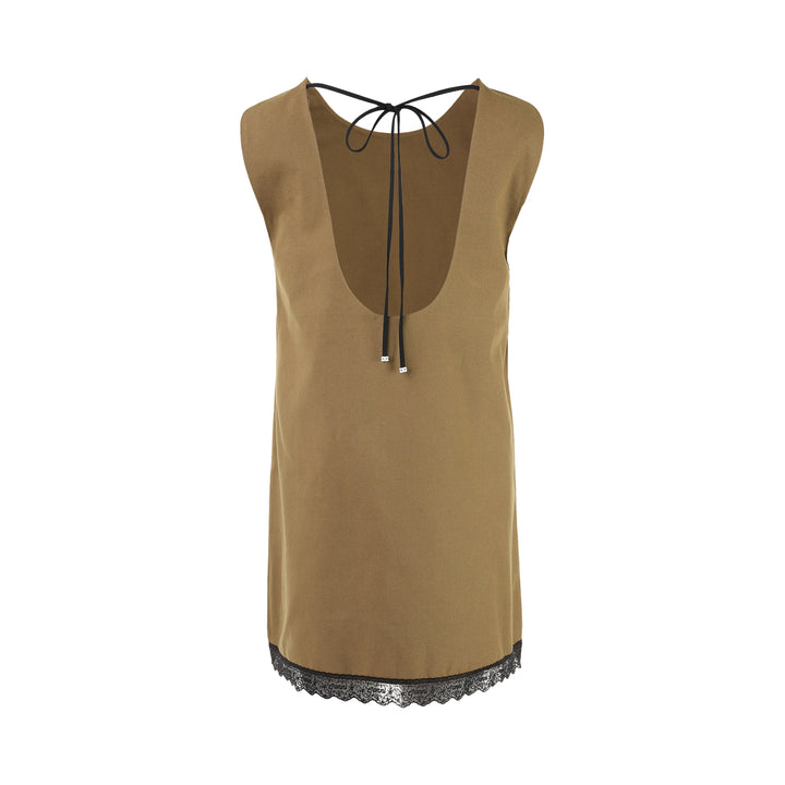 Workwear Canvas Boxy Mini Dress
