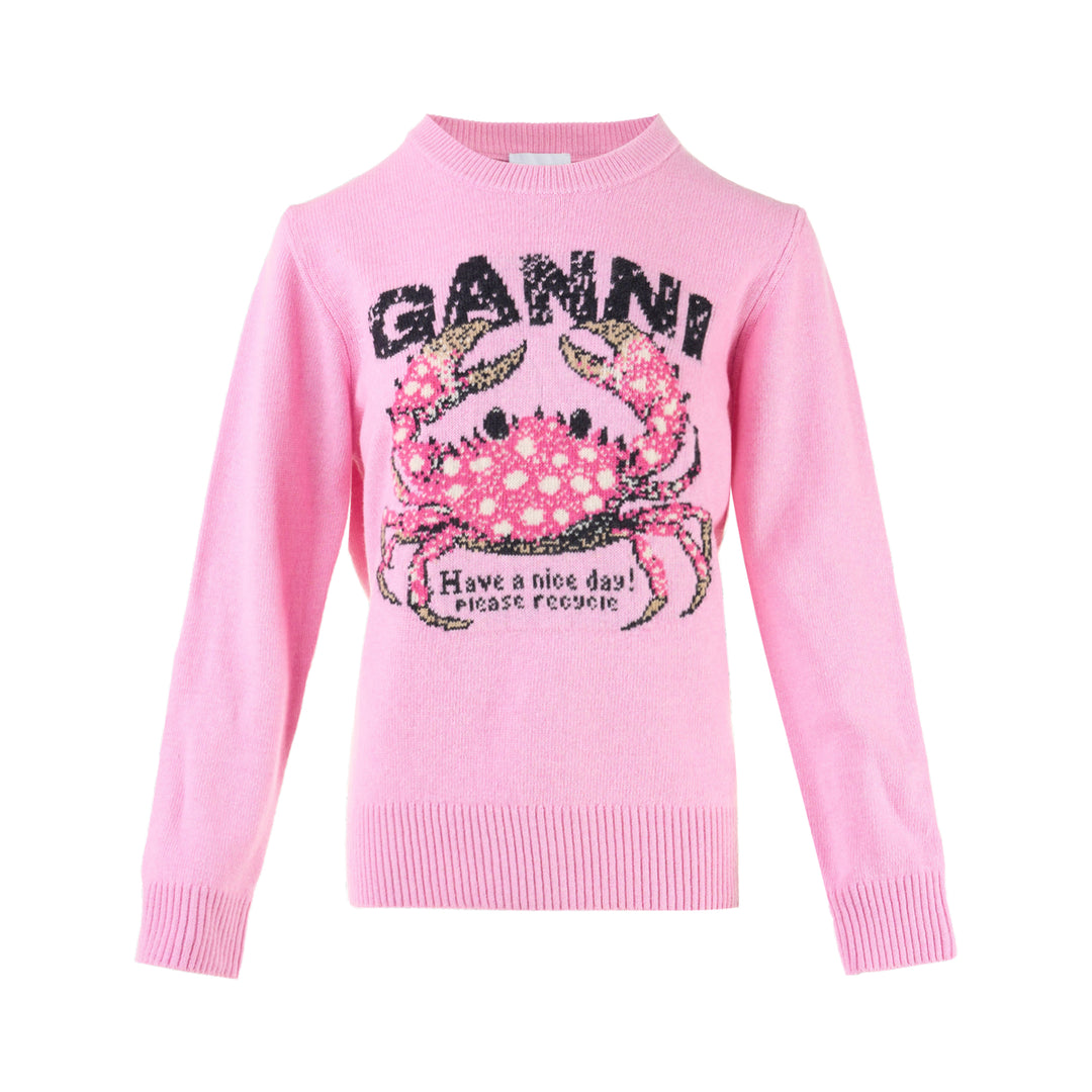 Graphic Crab Wool Sweater
