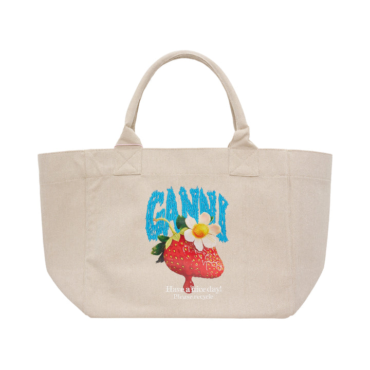 Medium Trapeze Strawberry Shopper