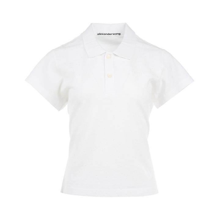 Shrunken Allover Polo Tee