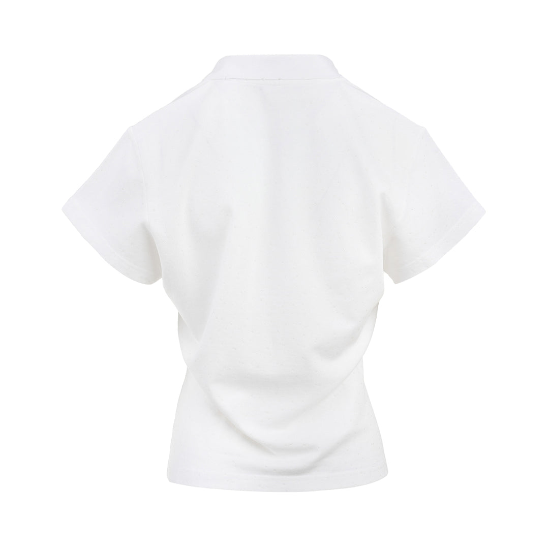 Shrunken Allover Polo Tee