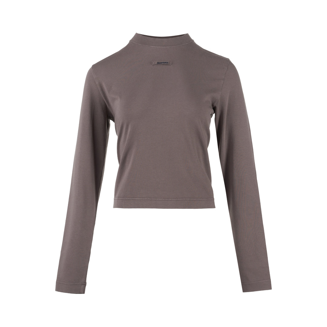 JACQUEMUS Gros Grain Long Sleeve Tee