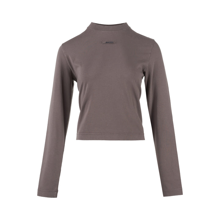JACQUEMUS Gros Grain Long Sleeve Tee