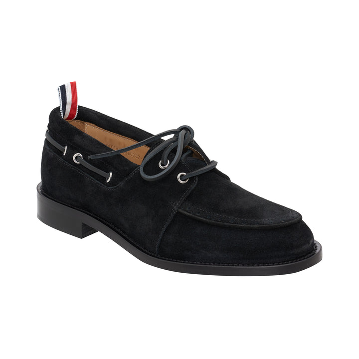 Padded Suede Boat Shoe
