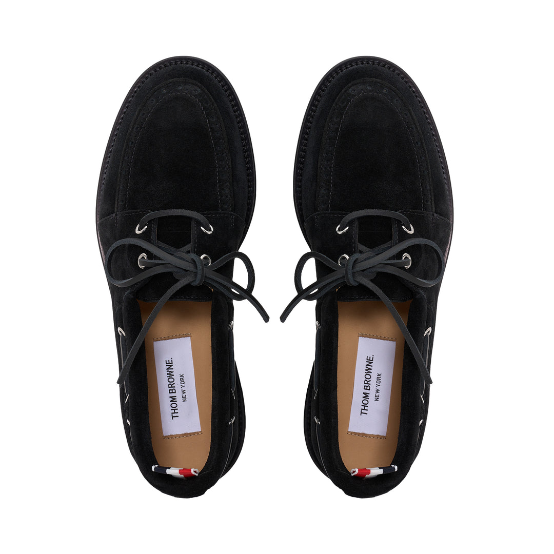 Padded Suede Boat Shoe